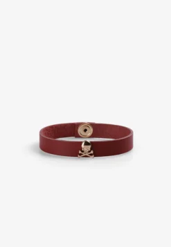 PULSERA PIEL CALAVERAS