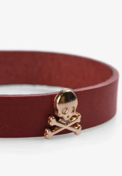 PULSERA PIEL CALAVERAS