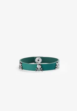 PULSERA PIEL CALAVERAS