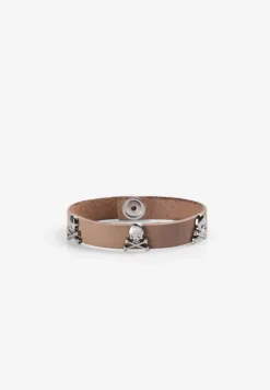 PULSERA PIEL CALAVERAS
