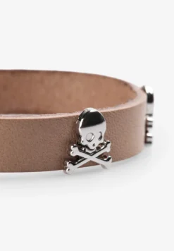 PULSERA PIEL CALAVERAS