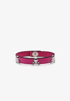 PULSERA PIEL CALAVERAS