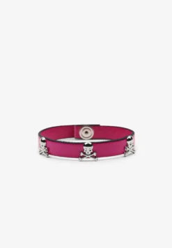 PULSERA PIEL CALAVERAS