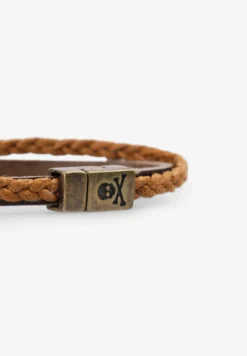 PULSERA PIEL Y CORDÓN ENCERADO