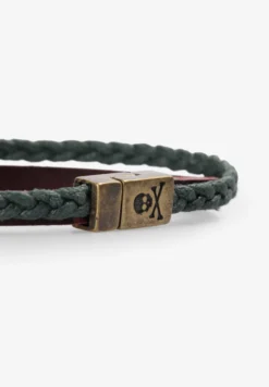 PULSERA PIEL Y CORDÓN ENCERADO
