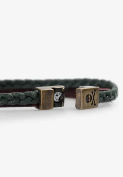 PULSERA PIEL Y CORDÓN ENCERADO