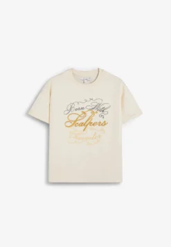 SCHEAVY SOLID EMB TEE