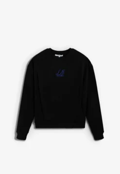 SCSHOULDER PADS EMB SWEATER
