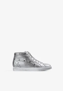 SNEAKERS ALTAS PIEL CALAVERA