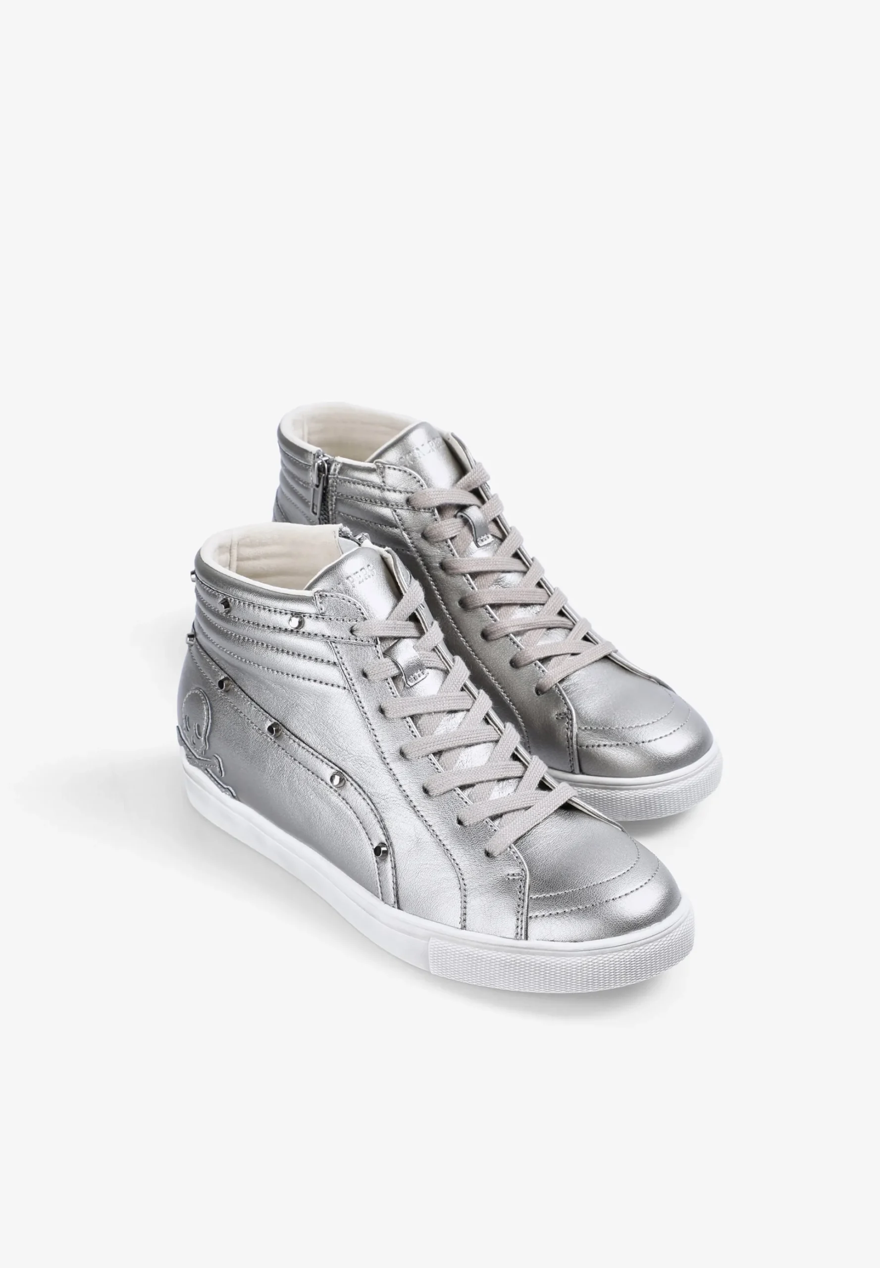 SNEAKERS ALTAS PIEL CALAVERA