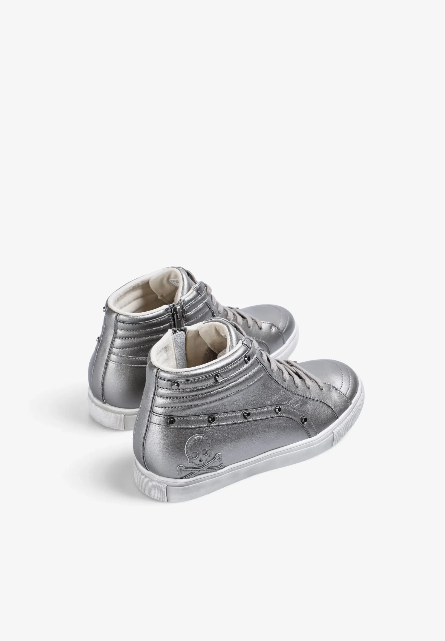 SNEAKERS ALTAS PIEL CALAVERA