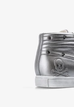 SNEAKERS ALTAS PIEL CALAVERA