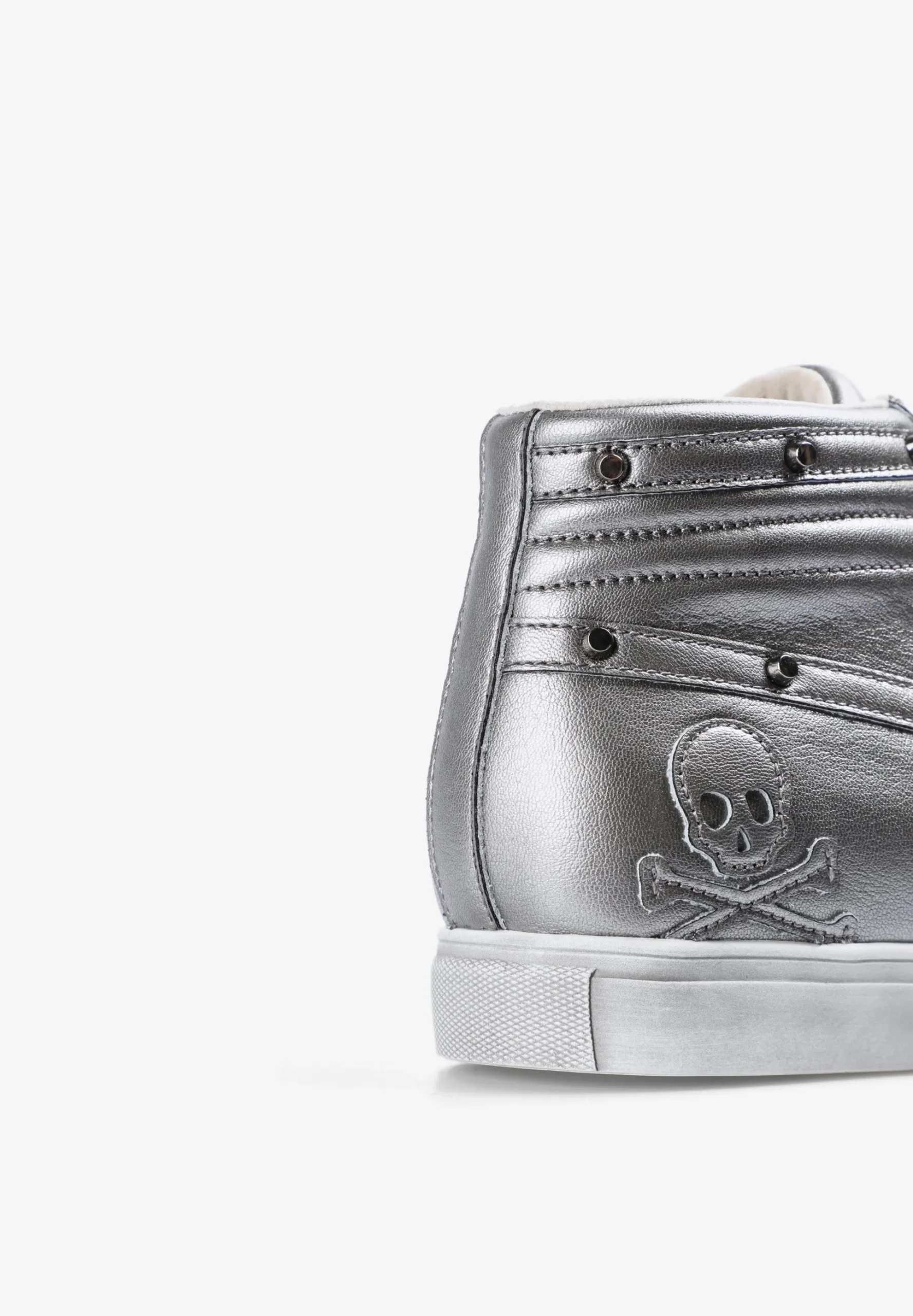 SNEAKERS ALTAS PIEL CALAVERA