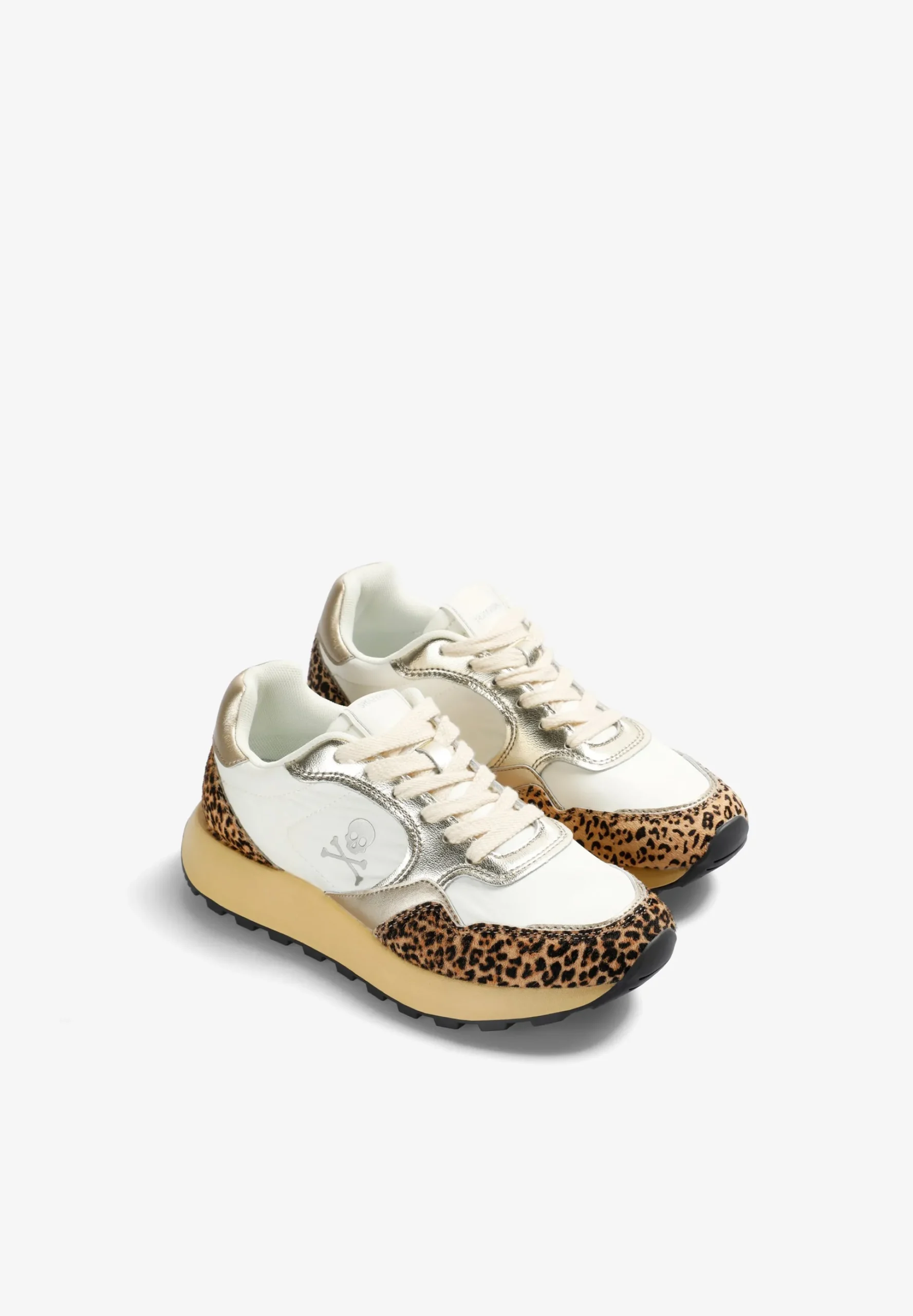 SNEAKERS METALIZADAS ANIMAL PRINT