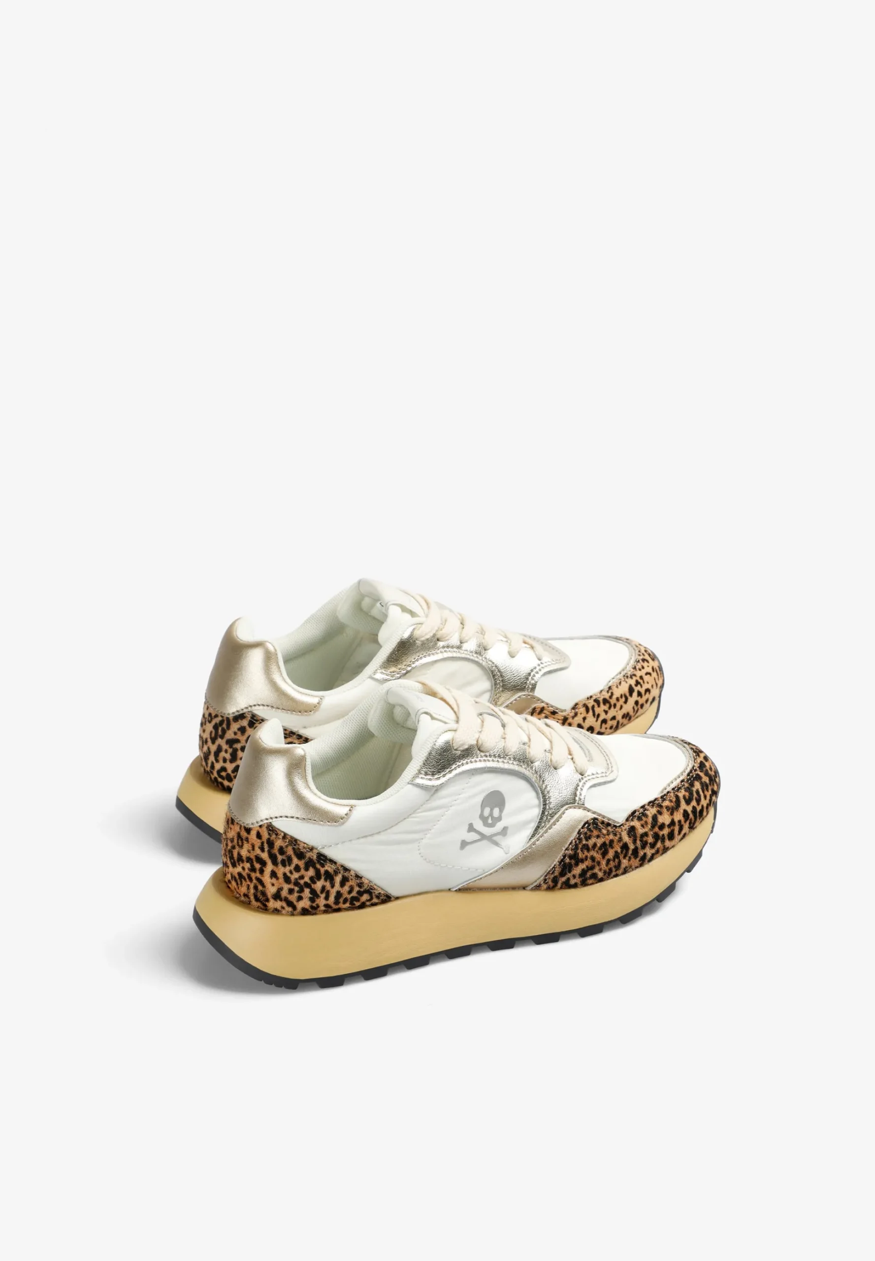SNEAKERS METALIZADAS ANIMAL PRINT