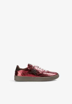 SNEAKERS METALIZADAS TEXTURA SERPIENTE