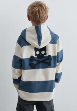 SUDADERA A RAYAS CON CAPUCHA