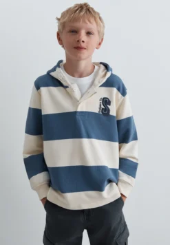 SUDADERA A RAYAS CON CAPUCHA