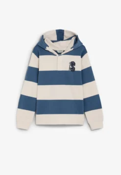 SUDADERA A RAYAS CON CAPUCHA