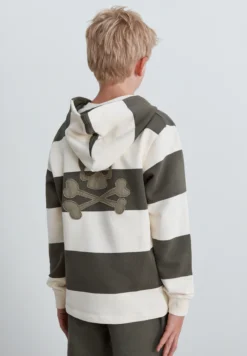 SUDADERA A RAYAS CON CAPUCHA