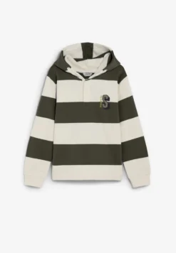 SUDADERA A RAYAS CON CAPUCHA