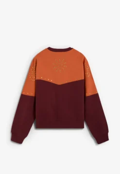 SUDADERA BICOLOR STUDS