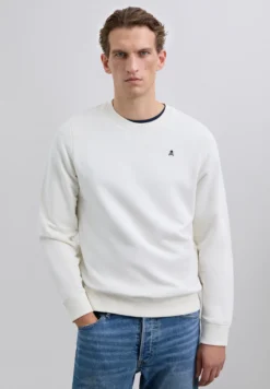SUDADERA BÁSICA BORDADA CONTRASTE