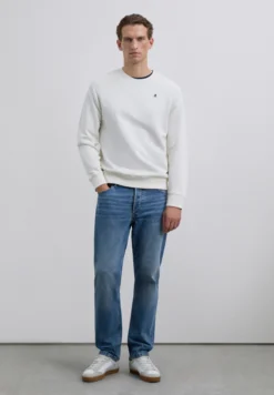 SUDADERA BÁSICA BORDADA CONTRASTE
