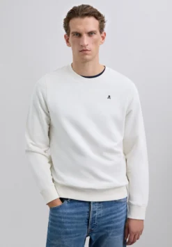 SUDADERA BÁSICA BORDADA CONTRASTE