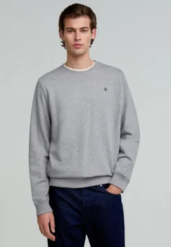 SUDADERA BÁSICA BORDADA CONTRASTE