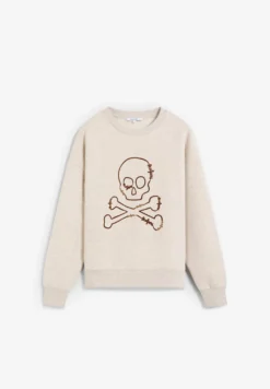 SUDADERA CALAVERA ESTAMPADA