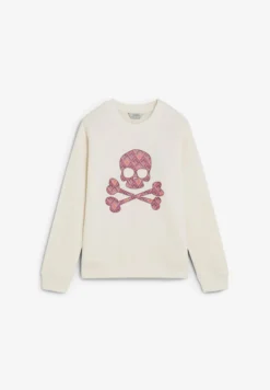 SUDADERA CALAVERA ESTAMPADA