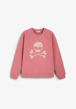 SUDADERA CALAVERA ESTAMPADA