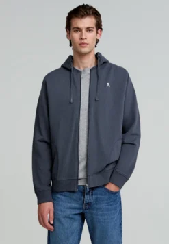 SUDADERA CAPUCHA BORDADA CONTRASTE
