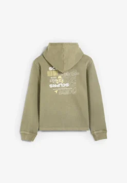 SUDADERA CON CAPUCHA PRINT CONTRASTE