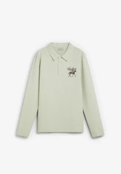 SUDADERA CUELLO POLO ESTAMPADA