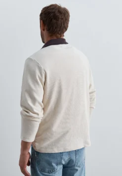 SUDADERA HALF-ZIP CUELLO CONTRASTE