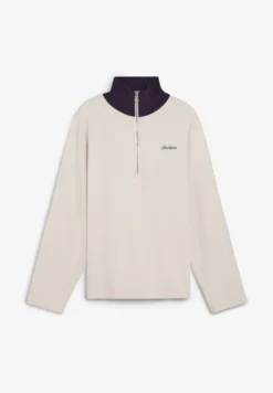 SUDADERA HALF-ZIP CUELLO CONTRASTE