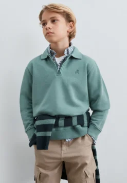 SUDADERA HALF-ZIP PRINT TRASERO