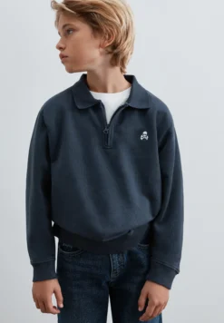 SUDADERA HALF-ZIP PRINT TRASERO
