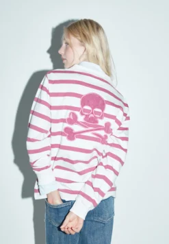 SUDADERA HALF-ZIP RAYAS