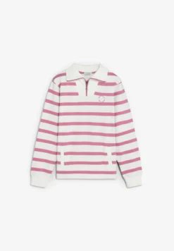 SUDADERA HALF-ZIP RAYAS