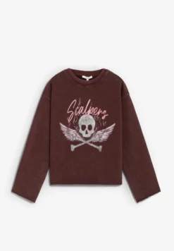 SUDADERA LAVADA ESTAMPADA