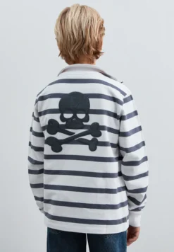 SUDADERA RAYAS CUELLO POLO