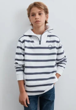 SUDADERA RAYAS CUELLO POLO