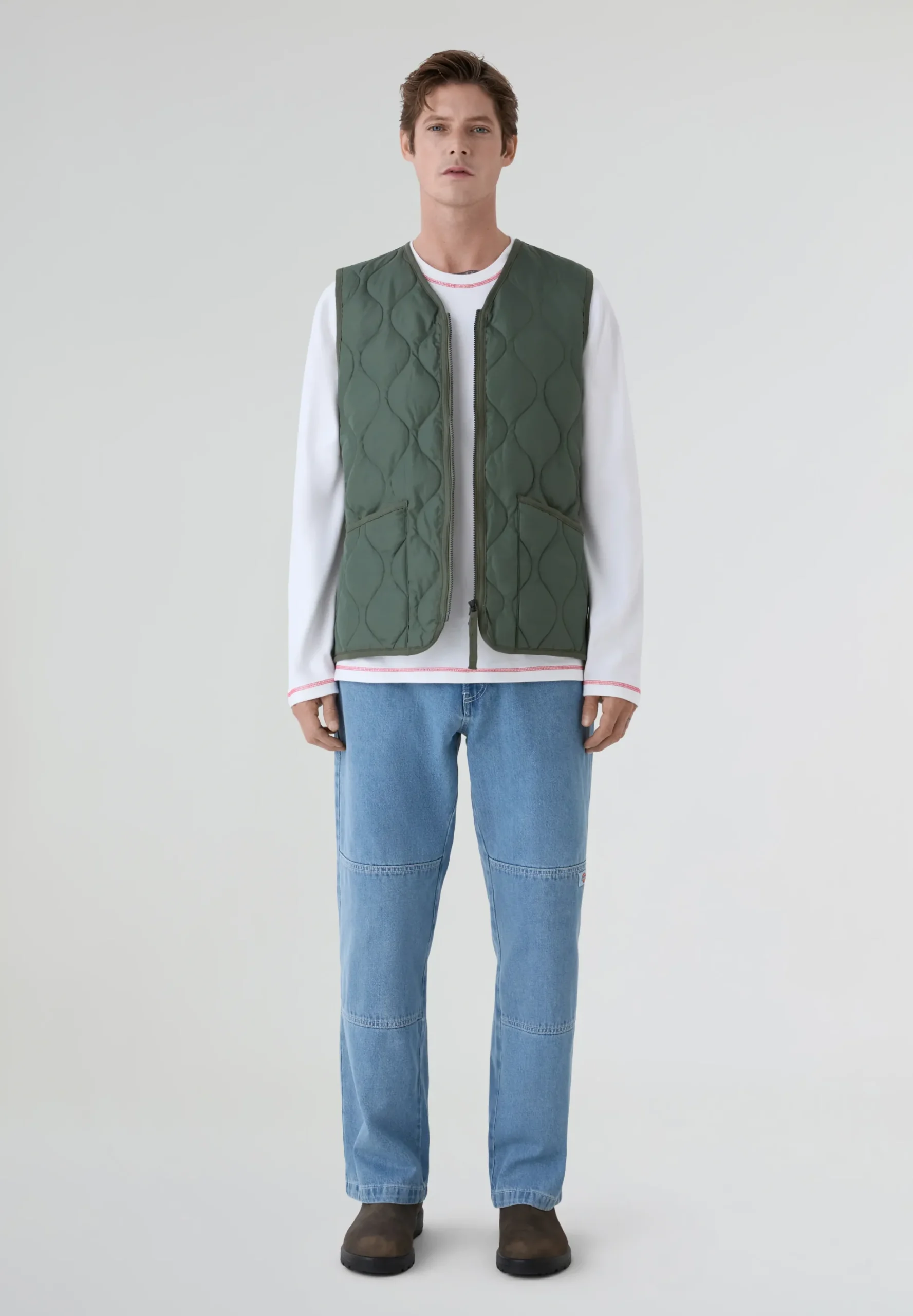 TAION | CHALECO MILITAR CUELLO V Y CREMALLERA UNISEX