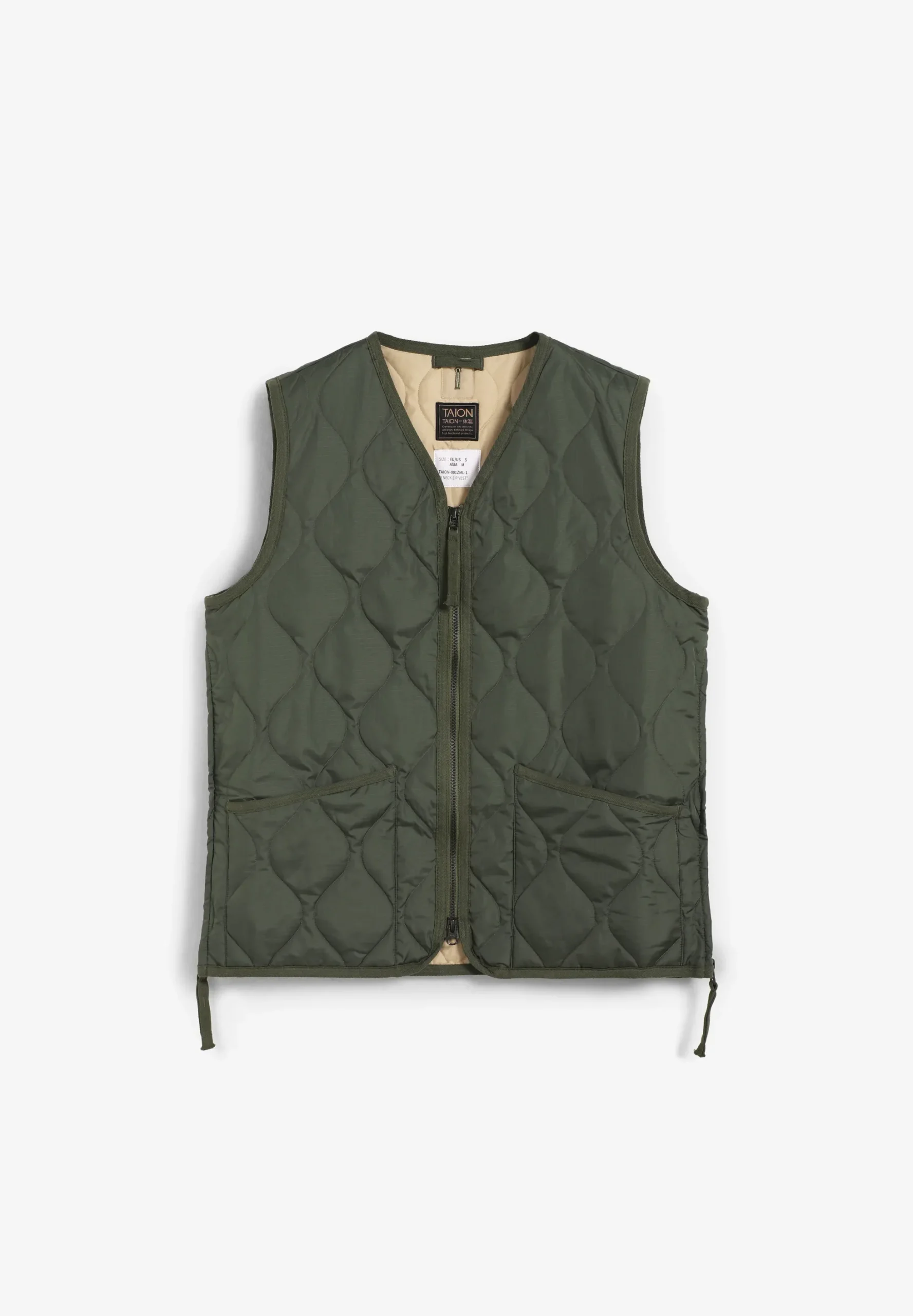 TAION | CHALECO MILITAR CUELLO V Y CREMALLERA UNISEX
