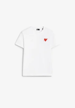 THE KOOPLES | CAMISETA CORAZÓN FLOCADO