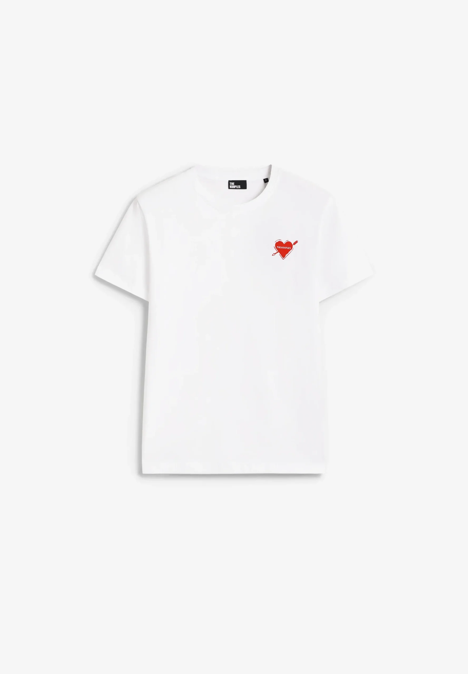 THE KOOPLES | CAMISETA CORAZÓN FLOCADO