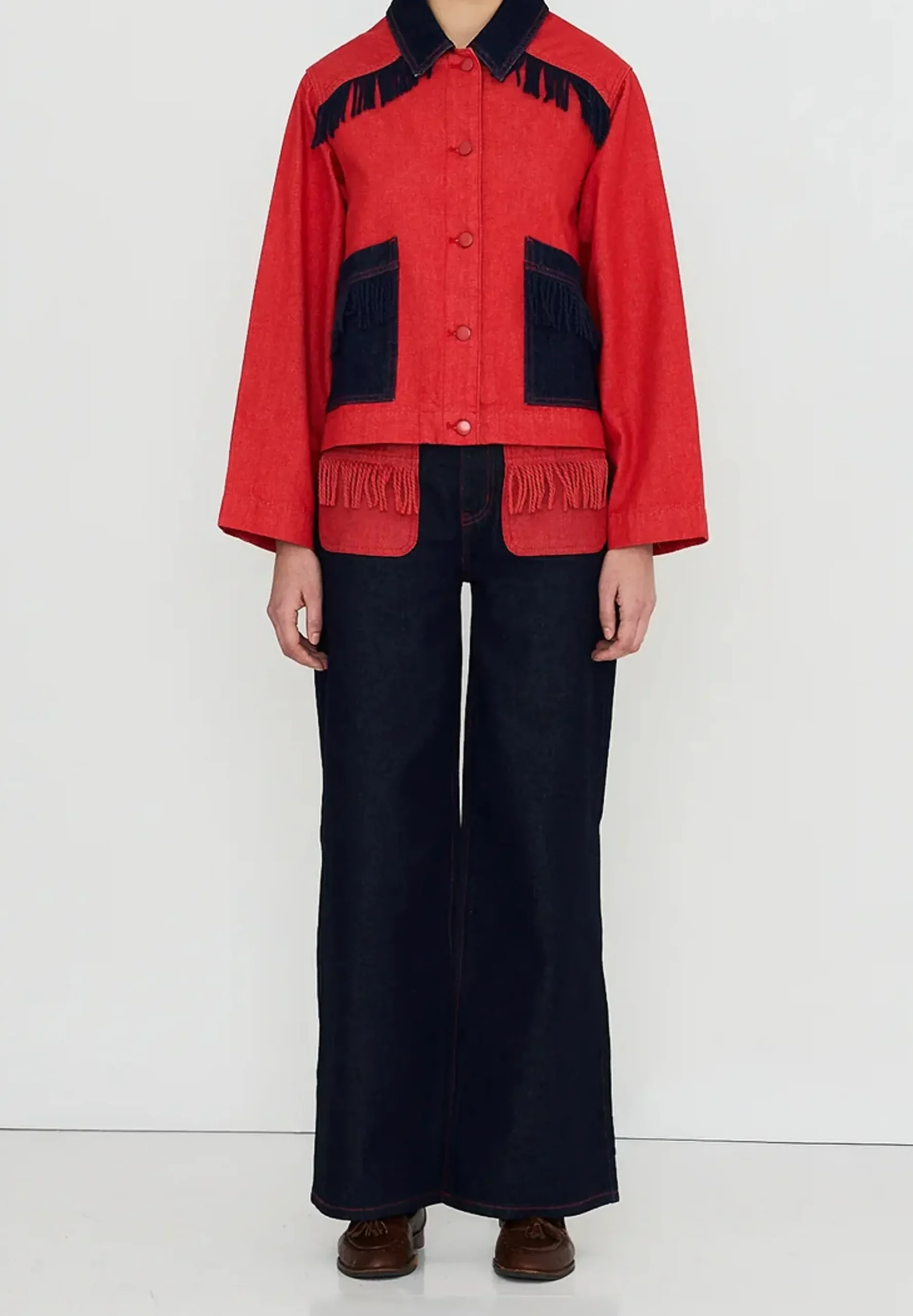 THE TINY BIG SISTER | CHAQUETA DENIM BICOLOR